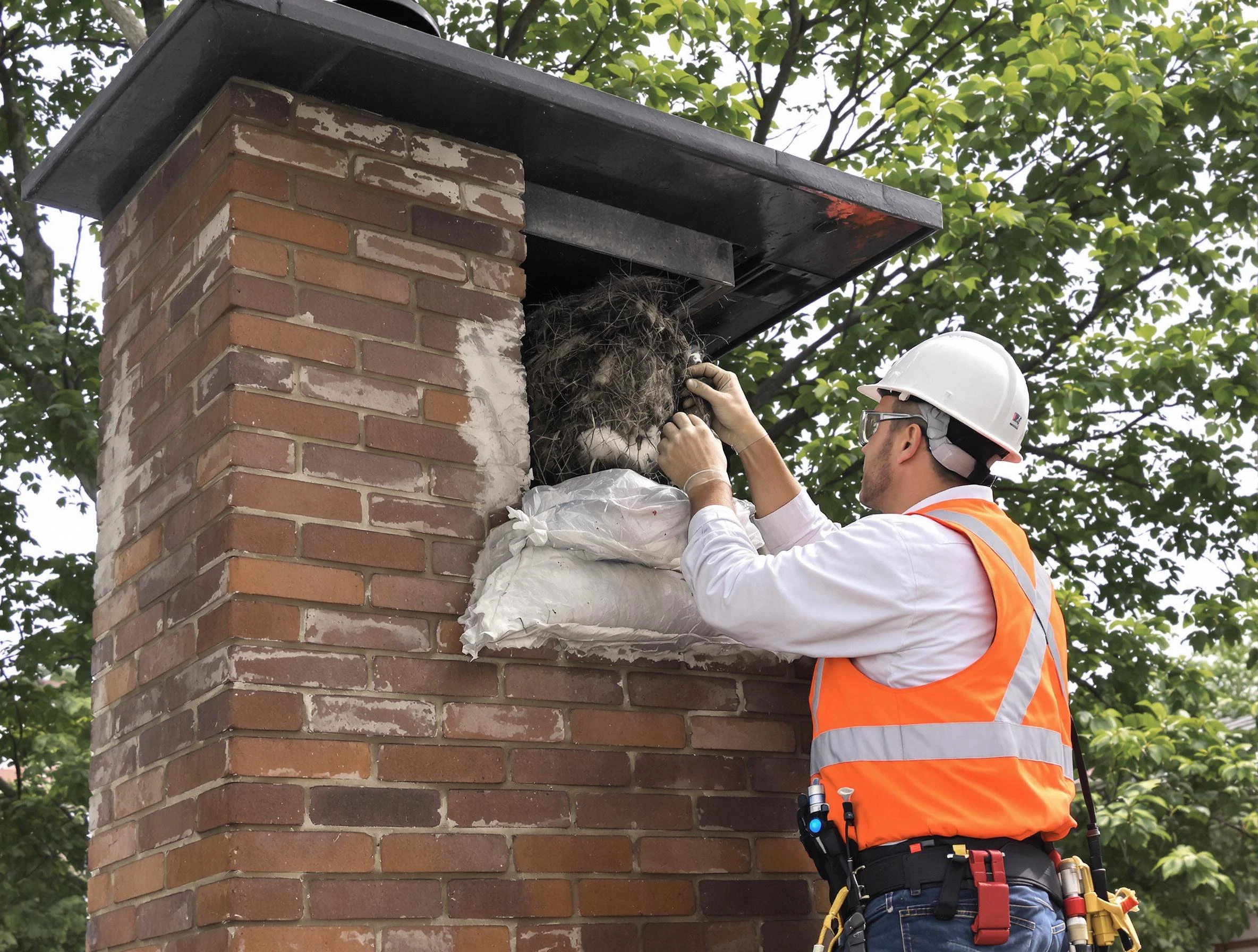 Humane removal of debris and animals by South Plainfield Chimney Sweep in South Plainfield, NJ